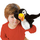 Folkmanis Little Puffin Hand Puppet, Black, White, Yellow, 1 Ea