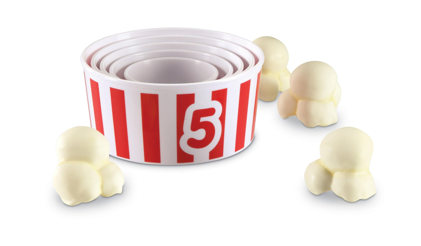 Learning Resources Smart Snacks Count 'Em Up Popcorn, Counting Game, Math Games, Set Of 15, Ages 2+