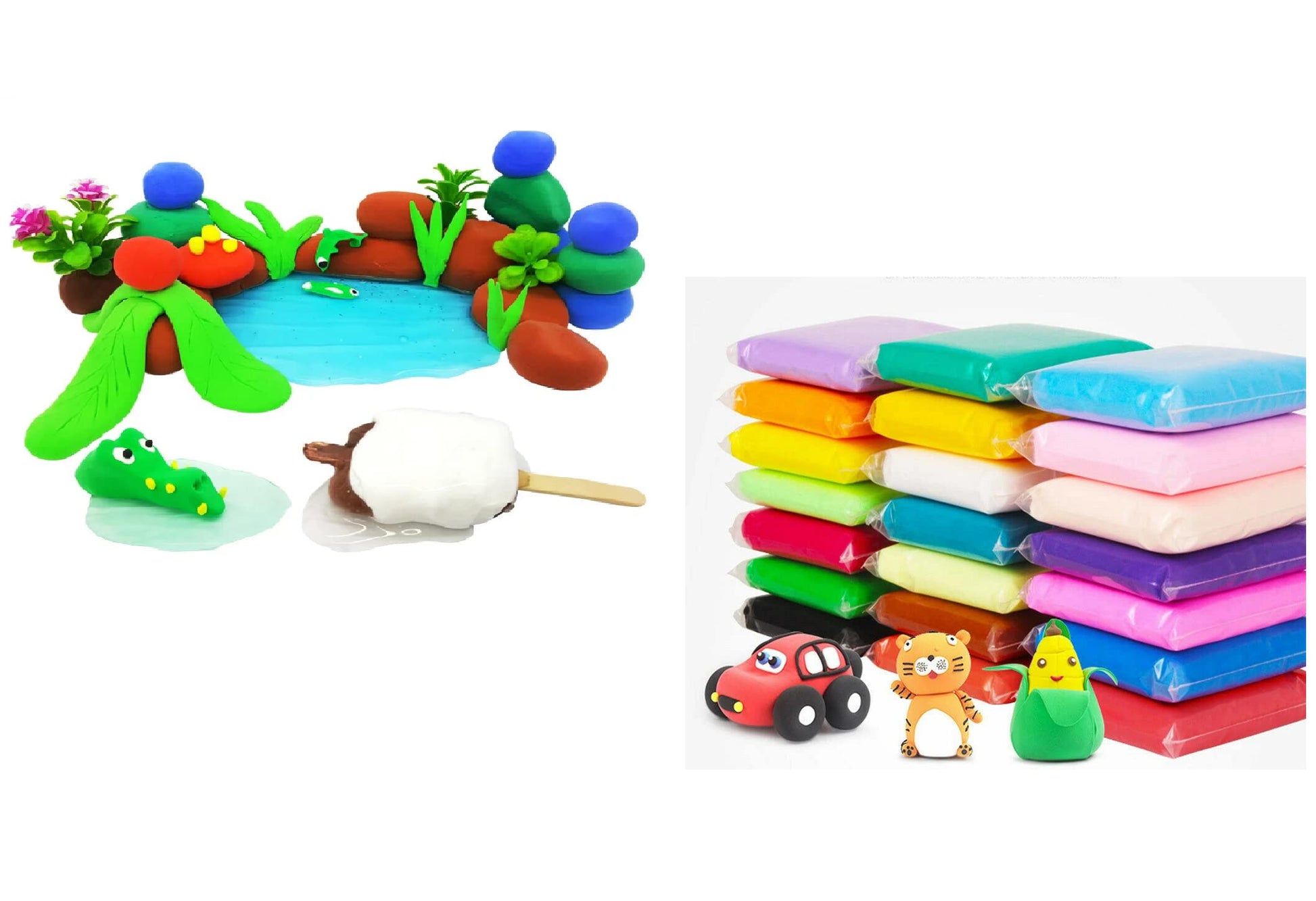 Majik Colors Modeling Clay Kit With 3 Sculpting Tools For Kids Gift For Boys And Girls