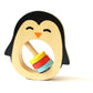Shumee Wooden Penguin Rattle Toy For Babies | (0 Months+) | Newborn Sensory Development Baby Toy | Wooden Rattle For Kids | Deve