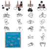Brain Teaser Puzzle Wooden Threading Rope Loop Puzzle Luban Lock Brain Teaser Game mature-themed Kids Toy Puzzles for mature-themeds (16)