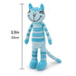 Mr Vivicare 13'' Blue Huggable Standing Cat Stuffed Animals Plush Toy,Stuffed Cat Plush Toys For Girls,Cat Toys For Kids,Great G