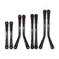 INJORA High Clearance 4 Links Set Stainless Steel Links Set for SCX24 C10 JLU Bronco Axial 1/24 RC Crawler Car Upgrade Parts(Bla