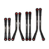 INJORA High Clearance 4 Links Set Stainless Steel Links Set for SCX24 C10 JLU Bronco Axial 1/24 RC Crawler Car Upgrade Parts(Bla