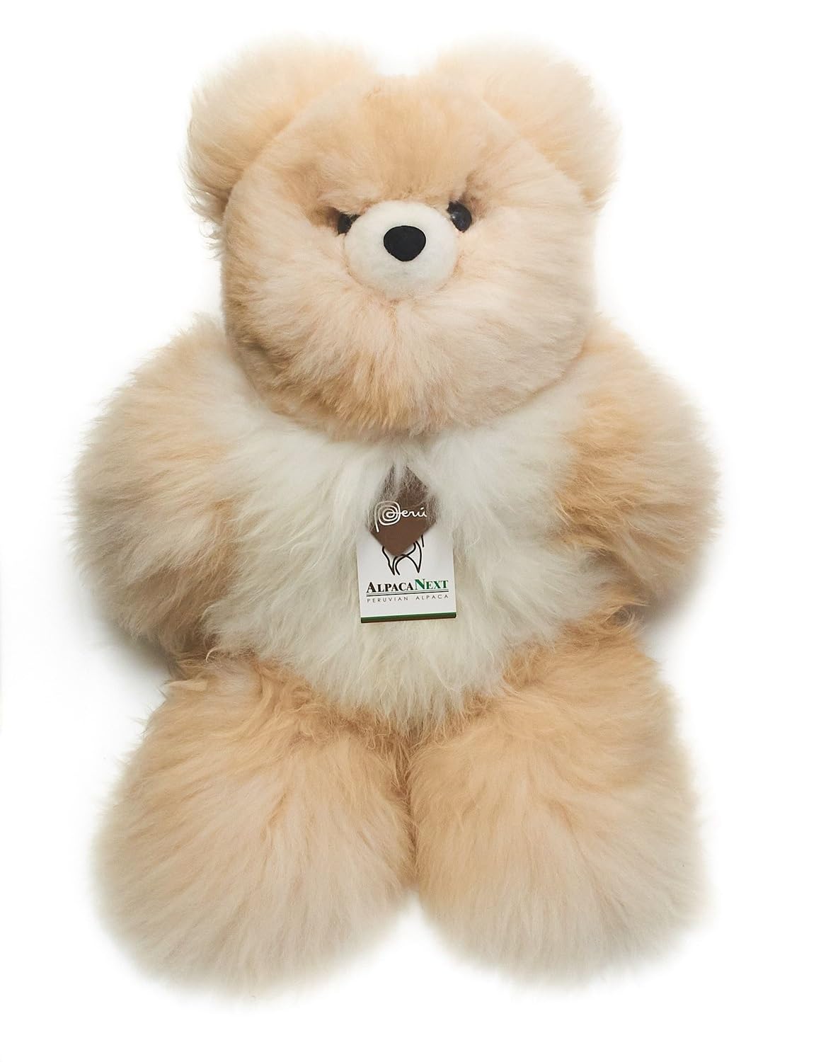 Alpacanext Soft And Cuddly Baby Alpaca Teddy Bear - 18 Inch. Premium Alpaca Stuffed Animal Handmade On Genuine Alpaka Fur. Cute