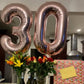 Paticool 40 Inch Rose Gold Number Balloon 0, Large Number Foil Mylar Balloons For Birthday Party Celebration Decorations Supplie