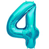 Gifloon Number 4 Balloon, Large Number Balloons 40 Inch, 4Th Birthday Party Decorations Supplies 4 Year Old Birthday Sign Decor