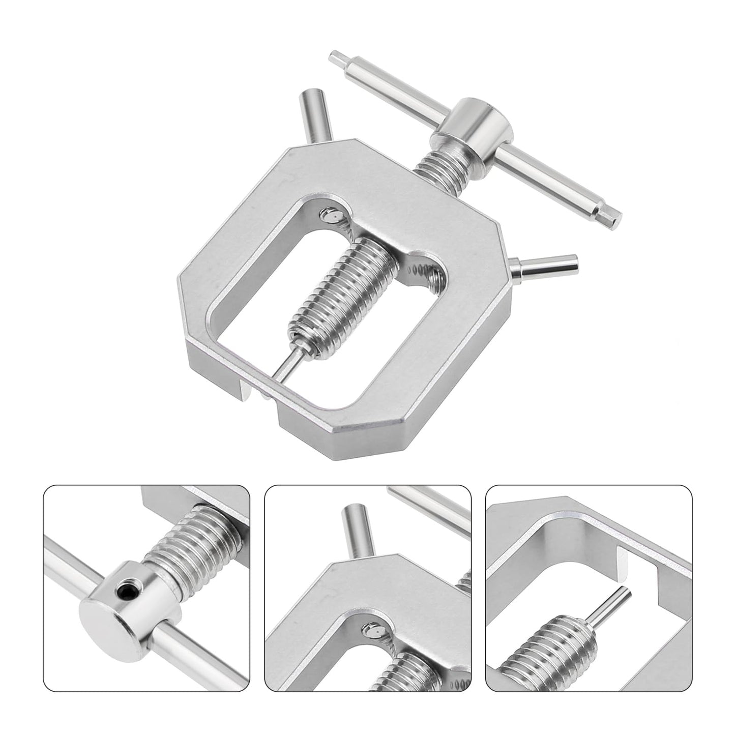 Omninmo Motor Gear Puller, Universal Motor Pinion Gear Puller Remover Mini Gear Puller for RC Vehicle Models Rc Car Fan (Silver)