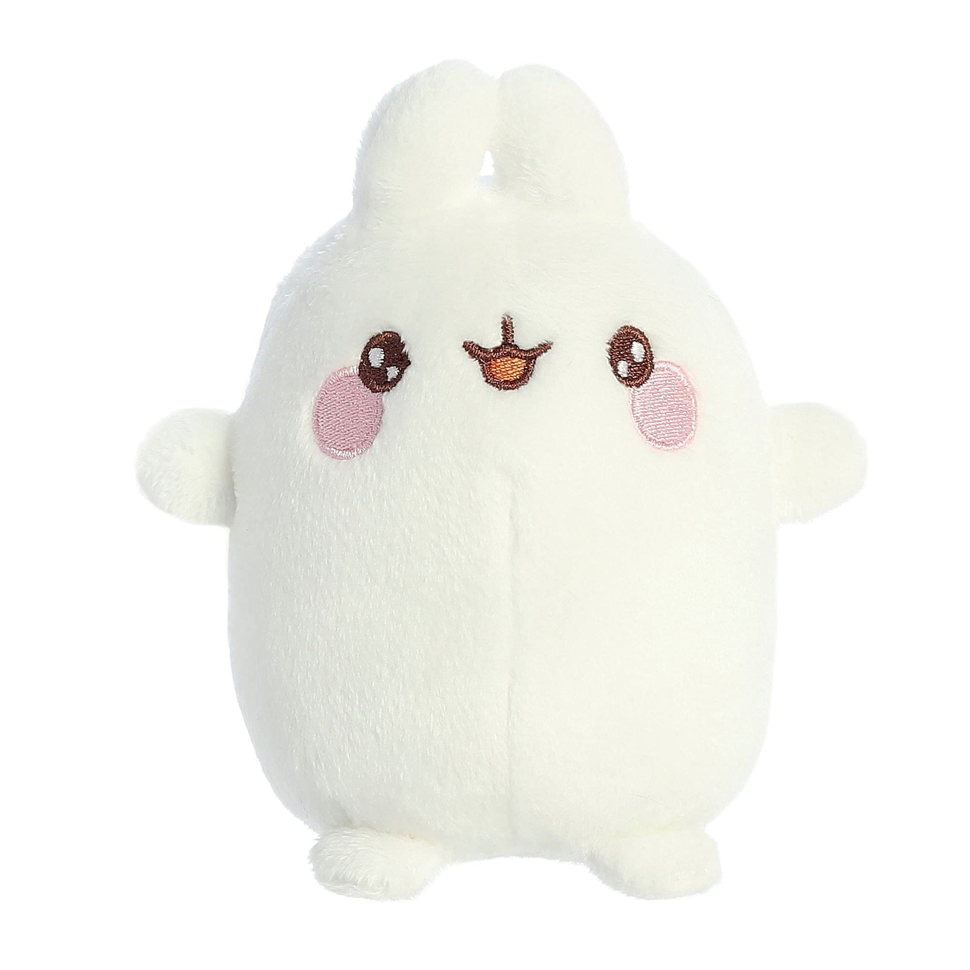 Aurora® Playful Molang Excited Molang Stuffed Animal - Adorable Characters Design - White 5 Inches