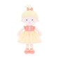 Onetoo Soft Baby Doll For Girls Plush Rag Doll Sleeping Cuddle Buddy Doll First Baby Doll Wear Yellow Dress 14'