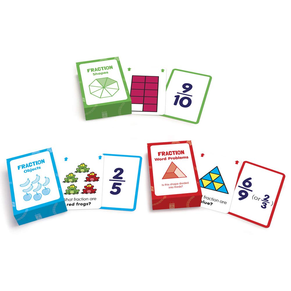 Junior Learning Fraction Flashcards, Multi