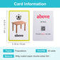 Lilias Prepositions Flash Cards, Toddler Learning Toys, Preschool Learning Toys, Homeschool Supplies, Learning Supplies For Kindergarten, 4.3 X 3.14 Inch, 22 Cards In Set