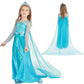 Baufuuya Princess Elsa Costume For Girls, Princess Cstume For Toddler Birthday Party Dress Up With Accessories Crown