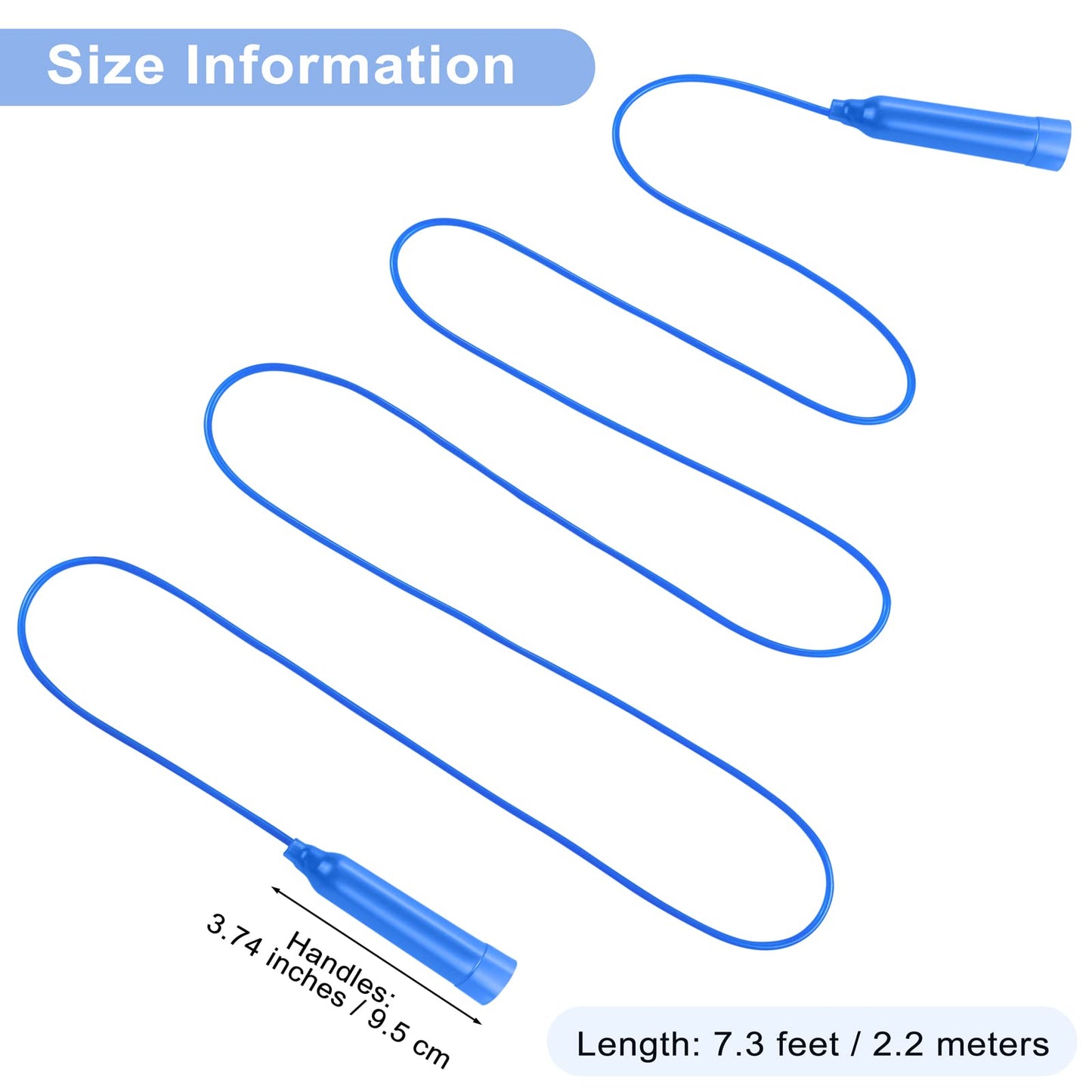 Elcoho 48 Packs Kids Jump Rope Set 7.3 Feet Adjustable Skipping Rope Colorful Kids Outdoor Jump Ropes for Kids Party Favors Outd