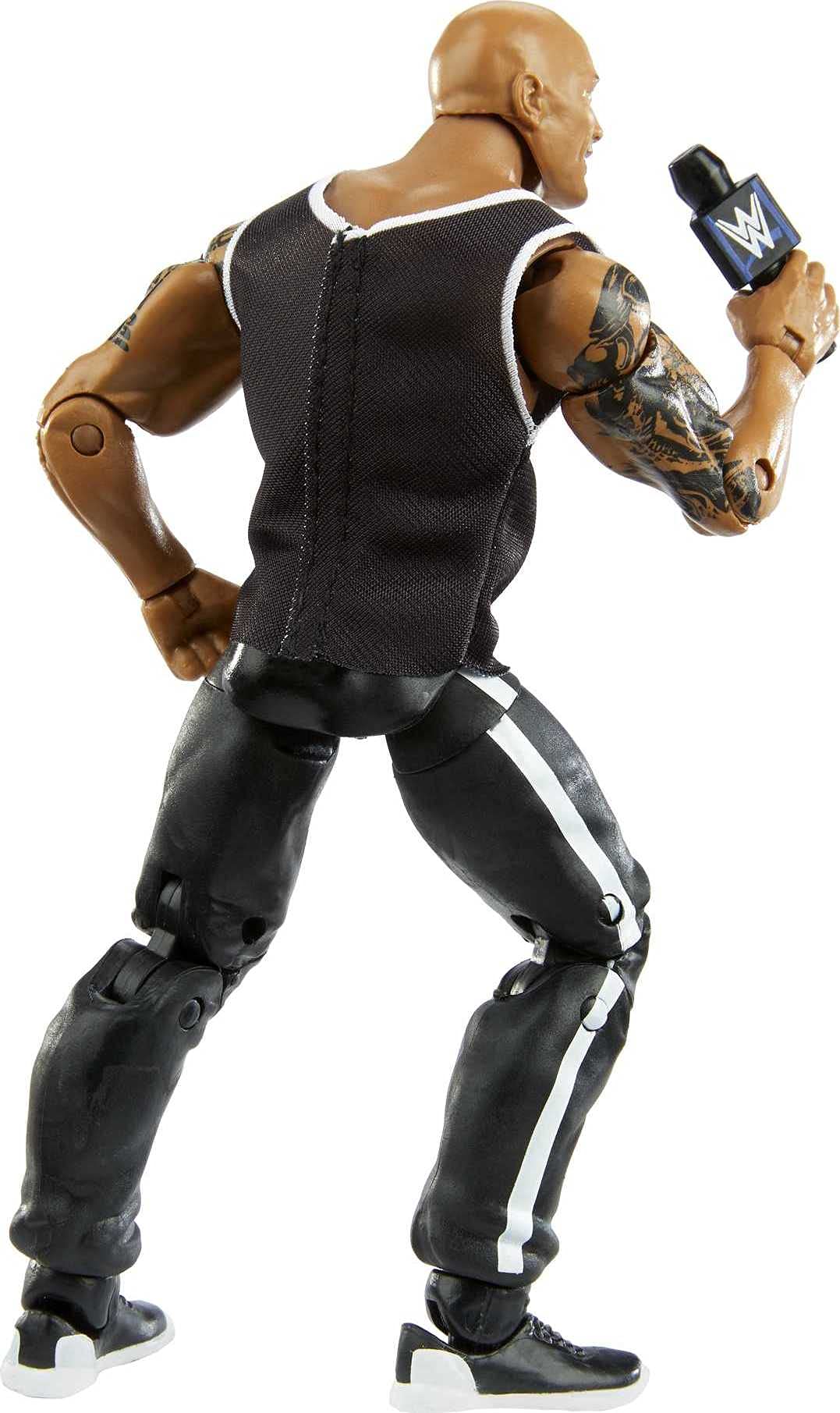Wwe The Rock Elite Collection Action Figure, 6-In Posable Collectible Gift For Wwe Fans Ages 8 Years Old & Up