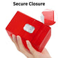 Sooez Heavy Duty Mtg Deck Card Box With Dice Storage, 100+ Deck Case Boulder, Perfect Deck Holder For Mtg Commander/Yugioh/Tcg And Sports Cards (Red)