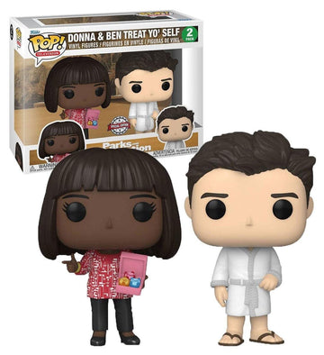 Funko Pop! Tv: Parks & Recreation - 2Pk Donna & Ben Treat Yo'Self Targetcon