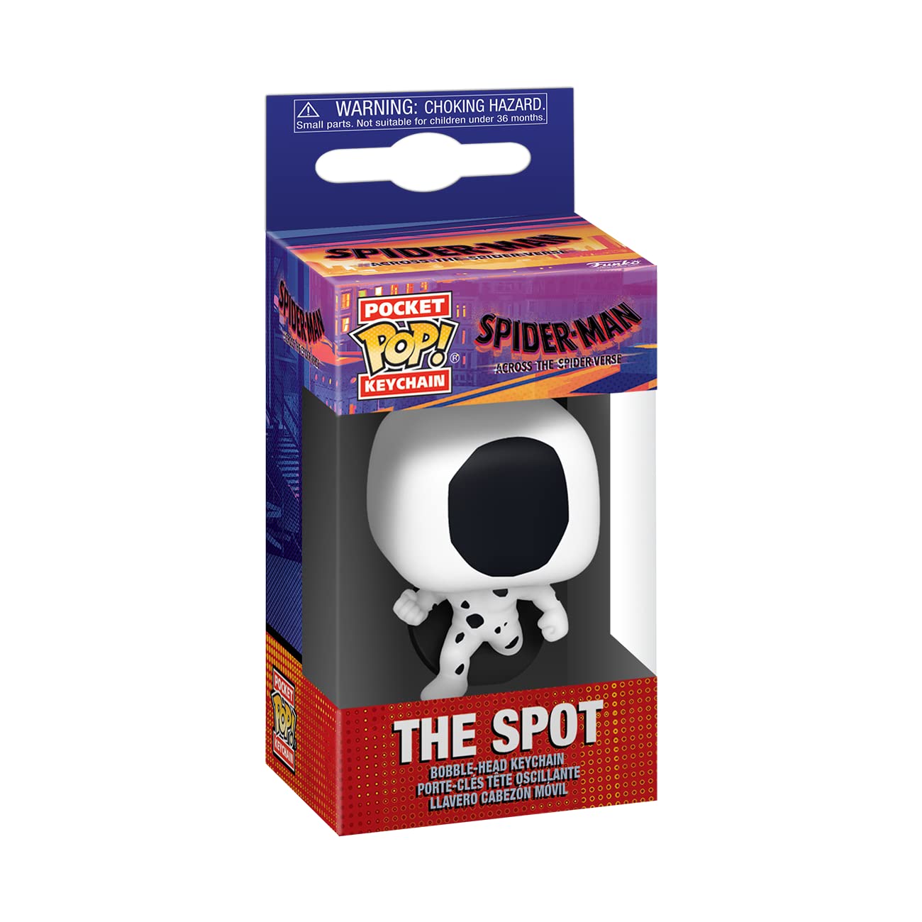 Funko Pop! Keychain: Spider-Man: Across The Spider-Verse - The Spot - Spider-Man Novelty Keyring - Collectable Mini Figure - Stocking Filler - Gift Idea - Official Merchandise - Movies Fans