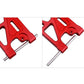 GoHobby Aluminum Rear Lower Suspension Arms Set for ARRMA Mojave 6S BLX Upgrades 1/7 Scale Desert Truck, Replaces ARA330607 (Red