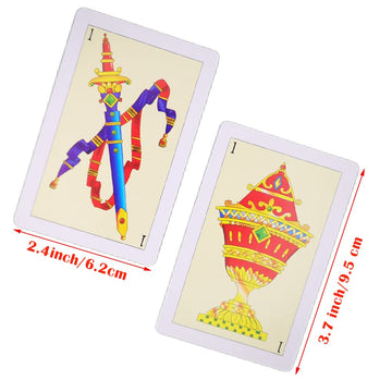 Cdbxra 2 Decks Spanish Playing Cards Cartas Españolas, Baraja Española, Briscas Cards Puerto Rico, Mexican Playing Cards, Plastic Spanish Cards, Barajas Espanolas Plasticas(With Playing Card Boxes)