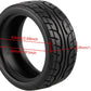 Shaluoman 8pcs 1/10 on Road Soft Tires Tyres Fit for RC 1:10 Touring On Road Car Wheels Rim Black