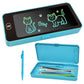 TOPHAVEN Writing Tablet Pencil Case for Kids  2 in 1 LCD Digital Slate for Kids, ENote Pad, Pencil Box for Kids, Doodle Writin