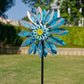 Viveta Wind Spinners,18 * 81'' Large Outdoor Wind Spinner,Double-Side Wind Sculpture With 4 Sturdy Stake,Metal Windmill For Yard