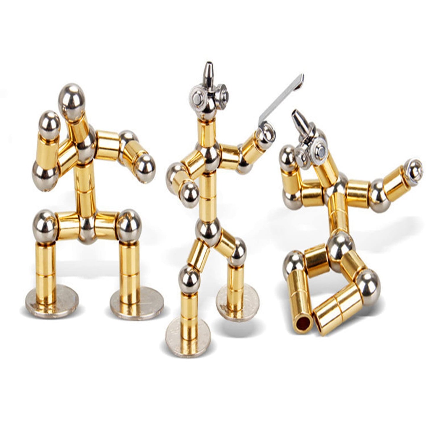 Lewuxian Toy Pen Set, Decompression Magnetic Metal Pen, Eliminate Pressure Fidget Toy,Multifunctional Deformable Magnet Writing