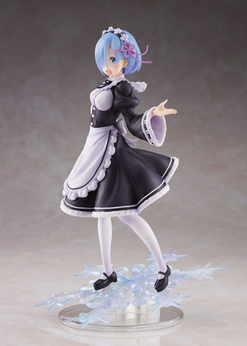 Taito Re:Zero Winter Maid Rem - Colorful Anime Pvc Doll - Artist Masterpiece, 8' Tall
