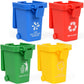 Nunkitoy Trash Can Toy,Garbage Truck'S Trash Cans, Mini Curbside Vehicle Garbage Bin Trashcan Great For Kids Toddlers (2 Inches)