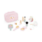 Janod - J06465 - Beauty Case - Unicorn Theme - 10 Accessories Included - Wooden Makeup Toys - Cosmetic Toy Kits - Ages 3+ - J064
