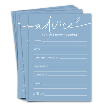 Bridal Shower Games Cards, Advice For The Happy Couple, Bridal Shower Games 25 Guests, Engagement Party Wedding Games For Guests