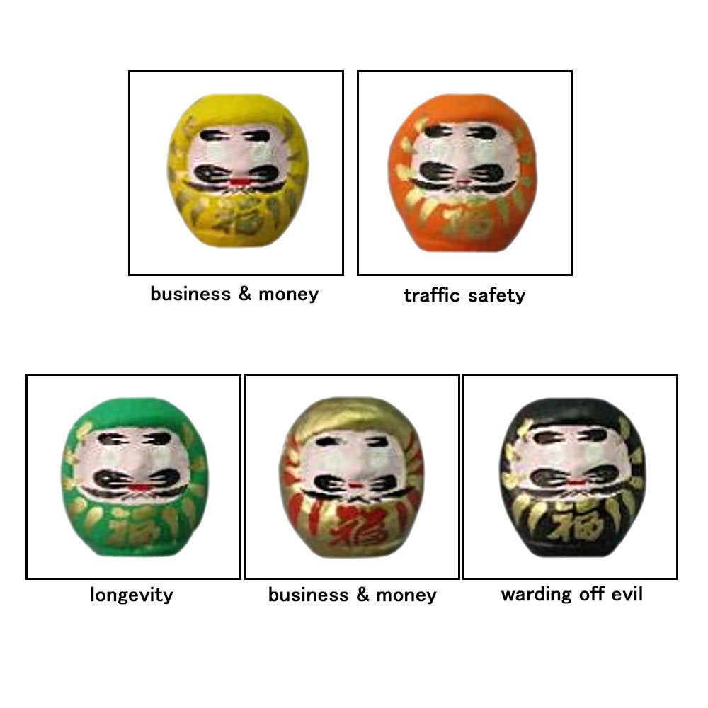 Daruma Fortune Dolls (4.7cm, Set of 10, Made in Japan)