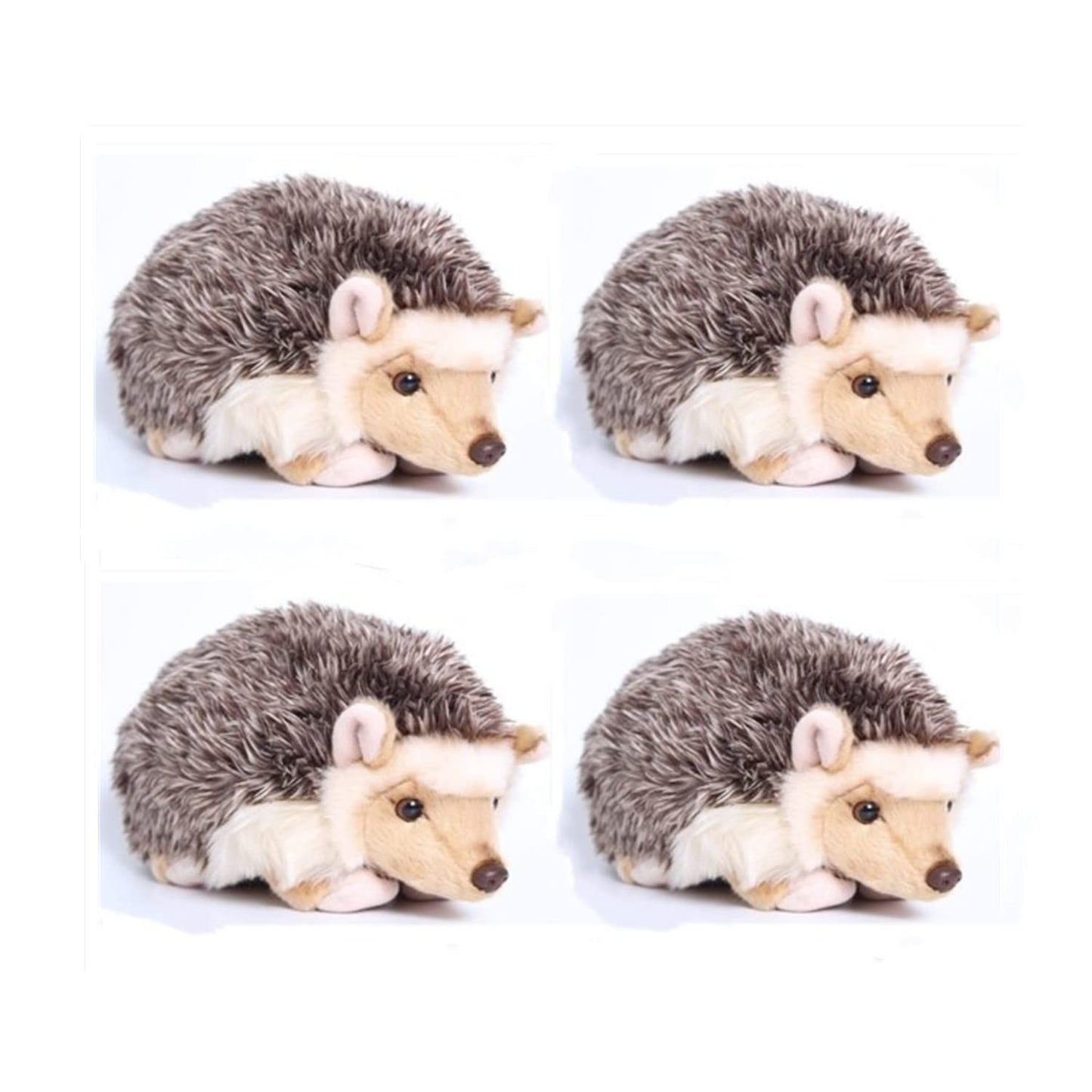 Tammyflyfly Lifelike Hedgehog Plush Stuffed Animal Toy Desert Hedgehog Cute Animal Model (6 Inches) (6 In(Pack Of 4))