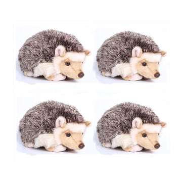 Tammyflyfly Lifelike Hedgehog Plush Stuffed Animal Toy Desert Hedgehog Cute Animal Model (6 Inches) (6 In(Pack Of 4))