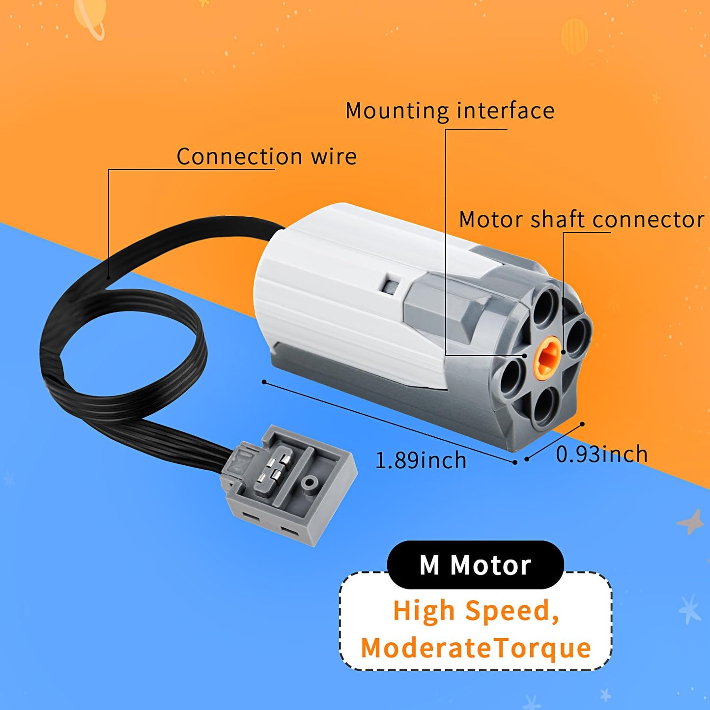 Jiaojiren 5-In-1 Motor Kit Compatible With Lego Technic Motor Power Set With Powerful Motors & Remote Control Comprehensive Tech