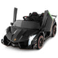 OLAKIDS 2 Seater Kids Ride On Car  12V 4WD Licensed Lamborghini Veneno Electric Vehicle with Remote Control  Toddlers Battery Powered Toy Gift with 2 Speeds  Rocking Mode  Music  USB  MP3 (Black)