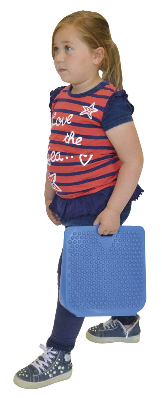Gymnic Movin' Sit Jr. Inflatable Seat Cushion, Blue, 10 L X 10 W In - 8909