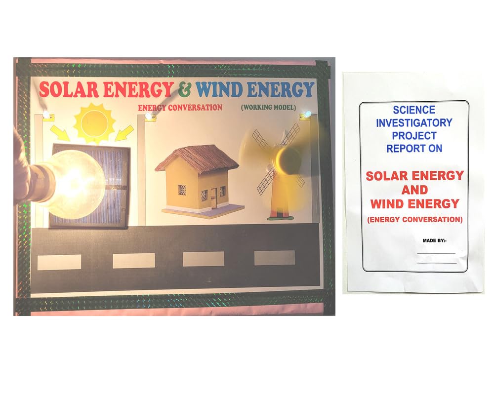 Solar Energy And Wind Energy Conversation Working Model Project Educational Electronic Hobby Kit