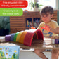 Montessori Nesting Rainbow Toy: Open-Ended Wooden Stacking Set With Arches, Peg Dolls & Story Book For Emotional Intelligence &