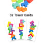 Tenzi Buildzi The Fast Stacking Building Block Game For The Whole Family - 2 To 4 Players Ages 6 To 96 - Plus Fun Party Games For Up To 8 Players - Perfect Kids Game For Game Night