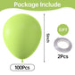 Kalor Lime Green Balloons,100 Pcs 5 Inch Mini Matte Latex Balloons For Balloon Garland Arch, Birthday Decoration, Wedding Party, Baby Shower Decorations