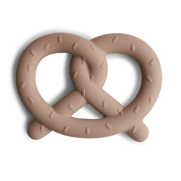 Mushie Silicone Baby Teether Toy | Pretzel