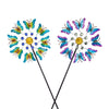 Viveta 2Pack Garden Wind Spinners,Outdoor Metal Butterfly Wind Sculpture, Windmill Wind Spinner For Outdoor Yard Patio Lawn & Ga
