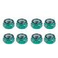 8pcs Replacement Skateboard Truck Hardware Longboard Screws Bolts Green