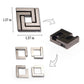 Brain Teaser Puzzles,Metal Cast Puzzle Game Toys,3D Highly Difficult Adult Puzzles,Iq Educational Box For Teens (3 Pieces)