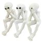 Ebros Glow In The Dark See Hear Speak No Evil Alien Shelf Sitters Set Of 3 Extra Terrestrial Creatures Alien Figurines