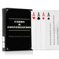 Cards & Conversation 250 Thought-Provoking Conversation Cards - Black and White Cardstock for Families, Friends, and Coworkers