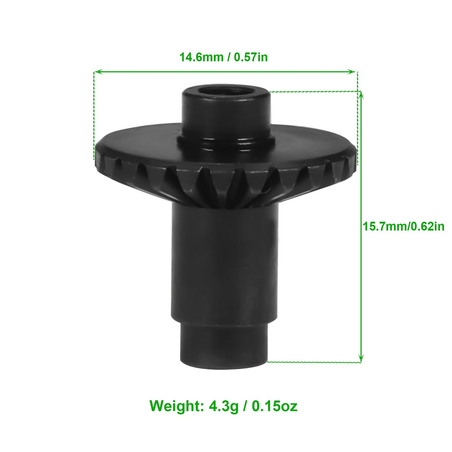 TRX4M Gear 4pcs 24/12T Steel Machined 1/18 RC Crawler Ring Gear Pinion Gear 24/12T Axle Differential Helical Gears for 1/18 RC C