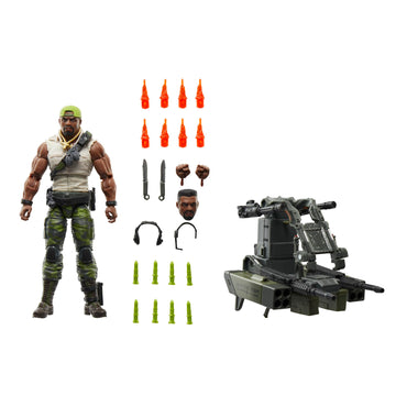 G.I. Joe Classified Series #150  Heavy Duty with Man-Portable Heavy  System  Collectible Deluxe 6 Inch Action Figure Set with 30 Accessories